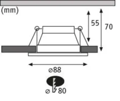 LED Einbauleuchte 3-Step-Dim - Cole 1er-Set