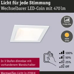 LED Einbauleuchte 3-Step-Dim - Cole 3er-Set