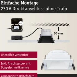 LED Einbauleuchte 3-Step-Dim - Cole 3er-Set