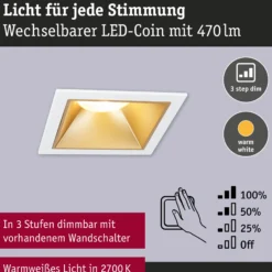 LED Einbauleuchte 3-Step-Dim - Cole 3er-Set