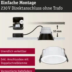 LED Einbauleuchte 3-Step-Dim - Cole 3er-Set