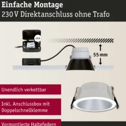 LED Einbauleuchte 3-Step-Dim - Cole 3er-Set