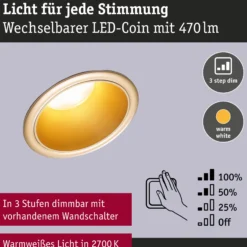 LED Einbauleuchte 3-Step-Dim - Cole 6er-Set
