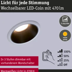 LED Einbauleuchte 3-Step-Dim - Cole 6er-Set