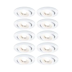 LED Einbauleuchte 3-Step-Dim - 10er-Set schwenkbar