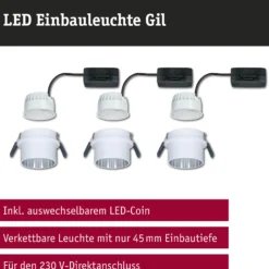 LED Einbauleuchte 3-Step-Dim - Gil Basisset