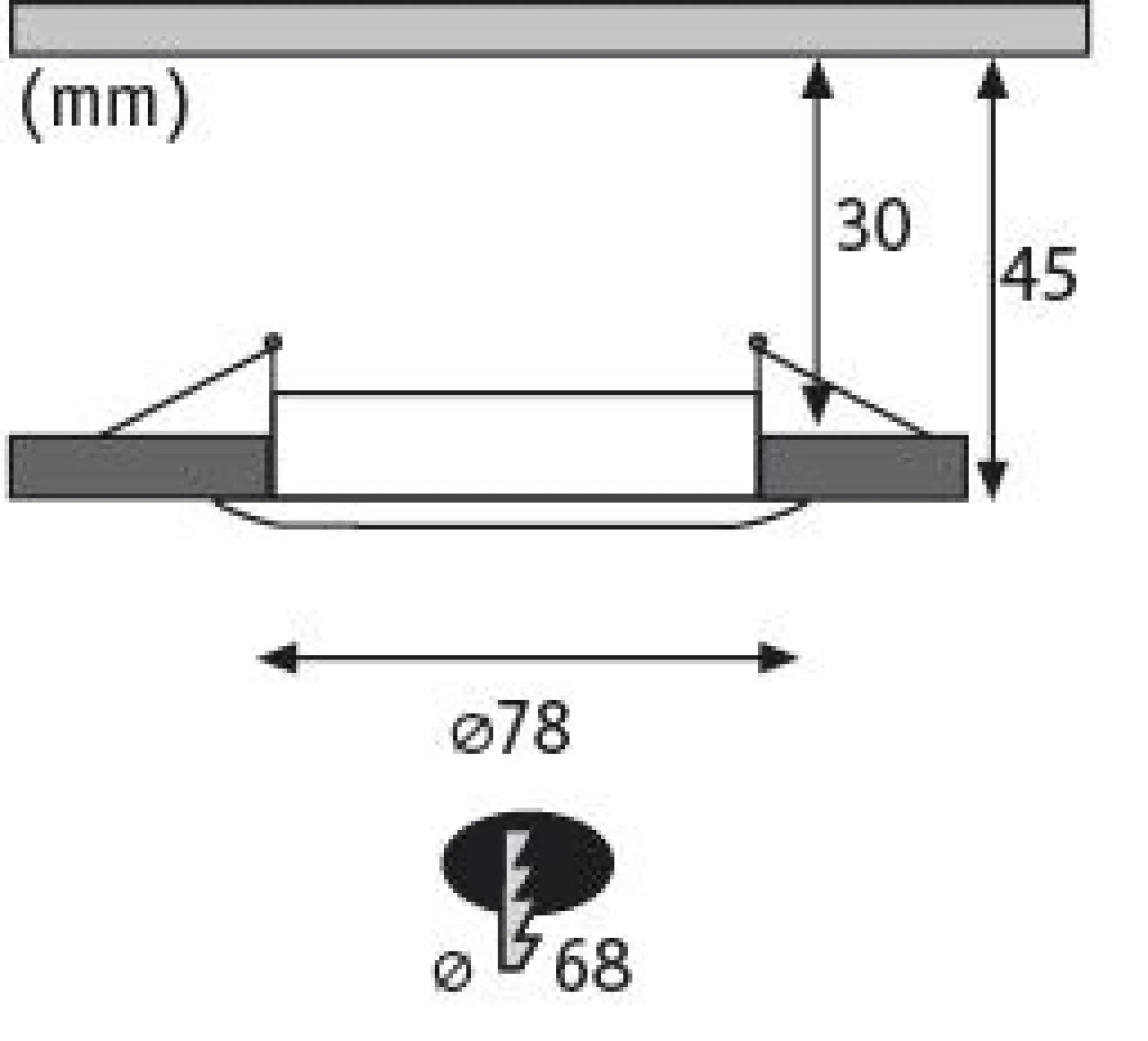 LED Einbauleuchte 3-Step-Dim - Nova Basisset starr