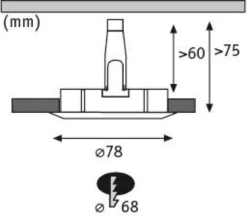 LED Einbauleuchte 3-Step-Dim - Nova Basisset starr