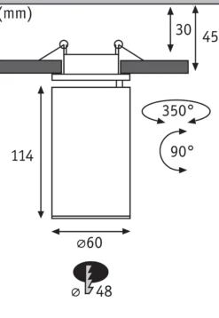 LED Einbauleuchte 3-Step-Dim - Turnal