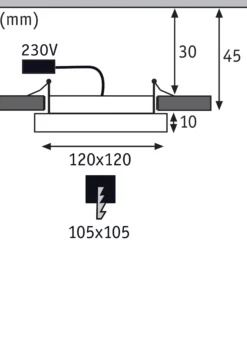 LED Einbaupanel - Areo
