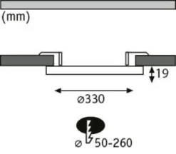 LED Einbaupanel - 2in1 Cover-it