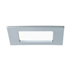 LED Einbaupanel - LED Einbaupanel IP44 eckig 115x115mm 6W 390lm 4000K Chrom matt