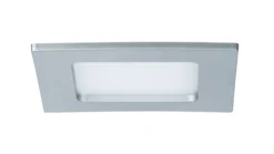 LED Einbaupanel - LED Einbaupanel IP44 eckig 115x115mm 6W 390lm 4000K Chrom matt