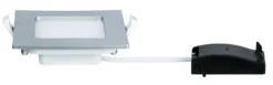 LED Einbaupanel - LED Einbaupanel IP44 eckig 115x115mm 6W 390lm 4000K Chrom matt
