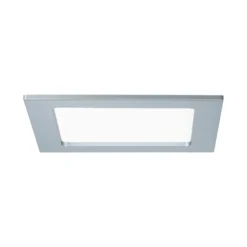 LED Einbaupanel - LED Einbaupanel IP44 eckig 165x165mm 12W 850lm 4000K Chrom matt