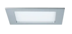 LED Einbaupanel - LED Einbaupanel IP44 eckig 165x165mm 12W 850lm 4000K Chrom matt