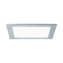 LED Einbaupanel - LED Einbaupanel IP44 eckig 220x220mm 16,5W 1450lm 4000K Chrom matt