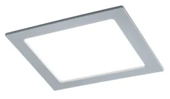 LED Einbaupanel - LED Einbaupanel IP44 eckig 220x220mm 16,5W 1450lm 4000K Chrom matt
