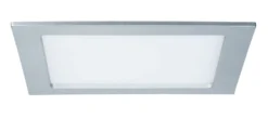 LED Einbaupanel - LED Einbaupanel IP44 eckig 220x220mm 16,5W 1450lm 4000K Chrom matt