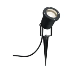 LED Gartenstrahler - LED Gartenstrahler IP65 rund 92mm 3000K 3,5W 230lm 230V 38° Schwarz Aluminium