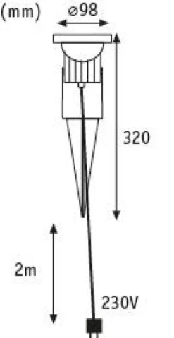 LED Gartenstrahler - LED Gartenstrahler IP65 rund 98mm max. 28W 230V Alu Aluminium