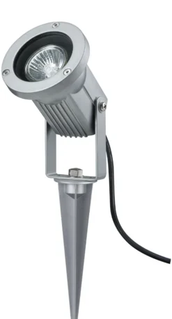LED Gartenstrahler - LED Gartenstrahler IP65 rund 98mm max. 28W 230V Alu Aluminium