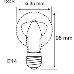 LED Kerze - Filament