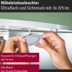 LED Möbeleinbauleuchten - 3er-Set