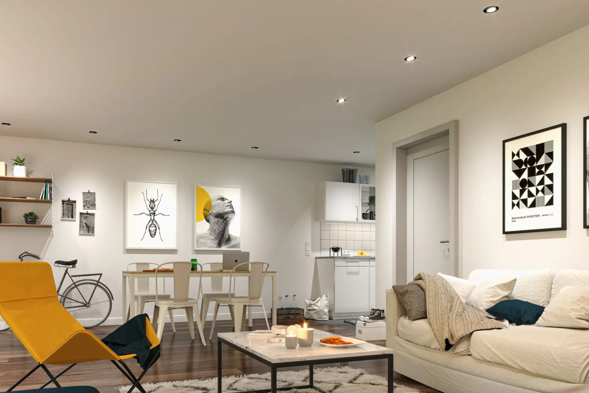 LED Modul Einbauleuchte Smart Home Zigbee 3.0 - Base 1er-Set