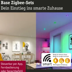LED Modul Einbauleuchte Smart Home Zigbee 3.0 - Base 1er-Set