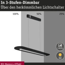 LED Pendelleuchte 3-Step-Dim - Tulga