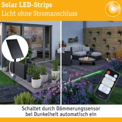LED Stripe Solar - inkl. Fernbedienung