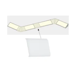 LED Strip Profil - Delta Cover 4er Set