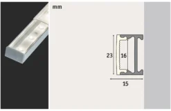 LED Strip Profil - Square 2m