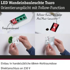 LED Wandeinbauleuchte - Tsaro