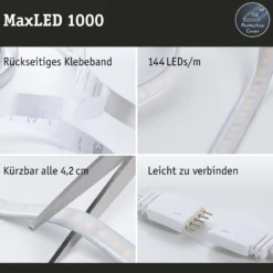 MaxLED 1000 LED Strip - Basisset 1,5m Tageslichtweiß