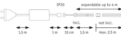 MaxLED 1000 LED Strip - Basisset 1,5m Tageslichtweiß