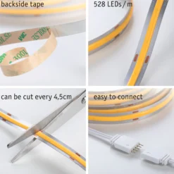 MaxLED 1000 LED Strip - Basisset 3m Warmweiß