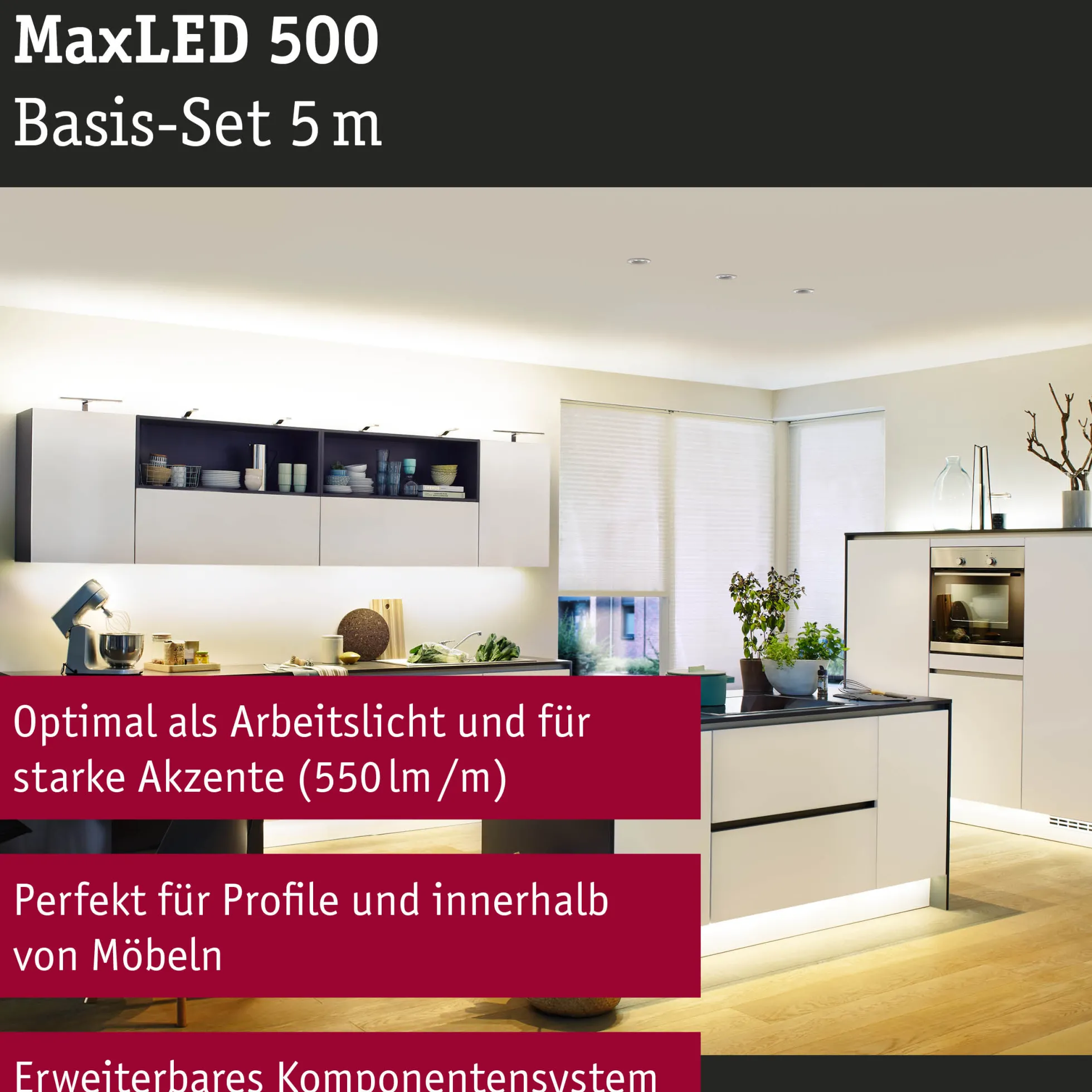 MaxLED 500 LED Strip - Basisset 5m Warmweiß