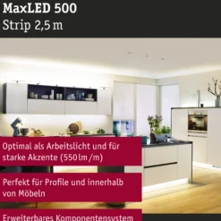MaxLED 500 LED Strip - Einzelstrip 2,5m Warmweiß
