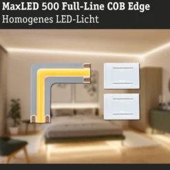 MaxLED 500 LED Strip - Erweiterung COB Ecke 90° Warmweiß