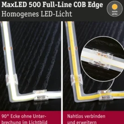 MaxLED 500 LED Strip - Erweiterung COB Ecke 90° Warmweiß