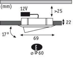 Möbeleinbauleuchten - Micro Line Swivel schwenkbar