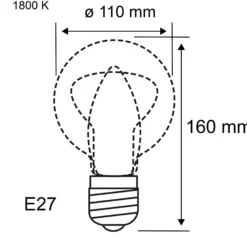 Metallic Glow Standard 230V - LED Globe Helix