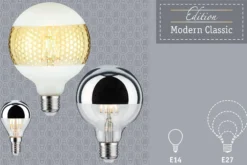 Modern Classic Edition Standard 230V - LED Globe Ringspiegel E27