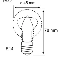 Modern Classic Edition Standard 230V - LED Tropfen Kopfspiegel E14