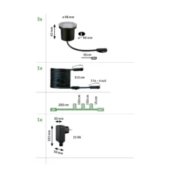 Plug & Shine LED Bodeneinbauleuchte - Floor Basisset insektenfreundlich