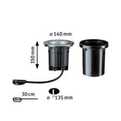 Plug & Shine LED Bodeneinbauleuchte - Floor Einzelspot