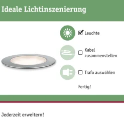 Plug & Shine LED Bodeneinbauleuchte - Floor Eco Einzelspot