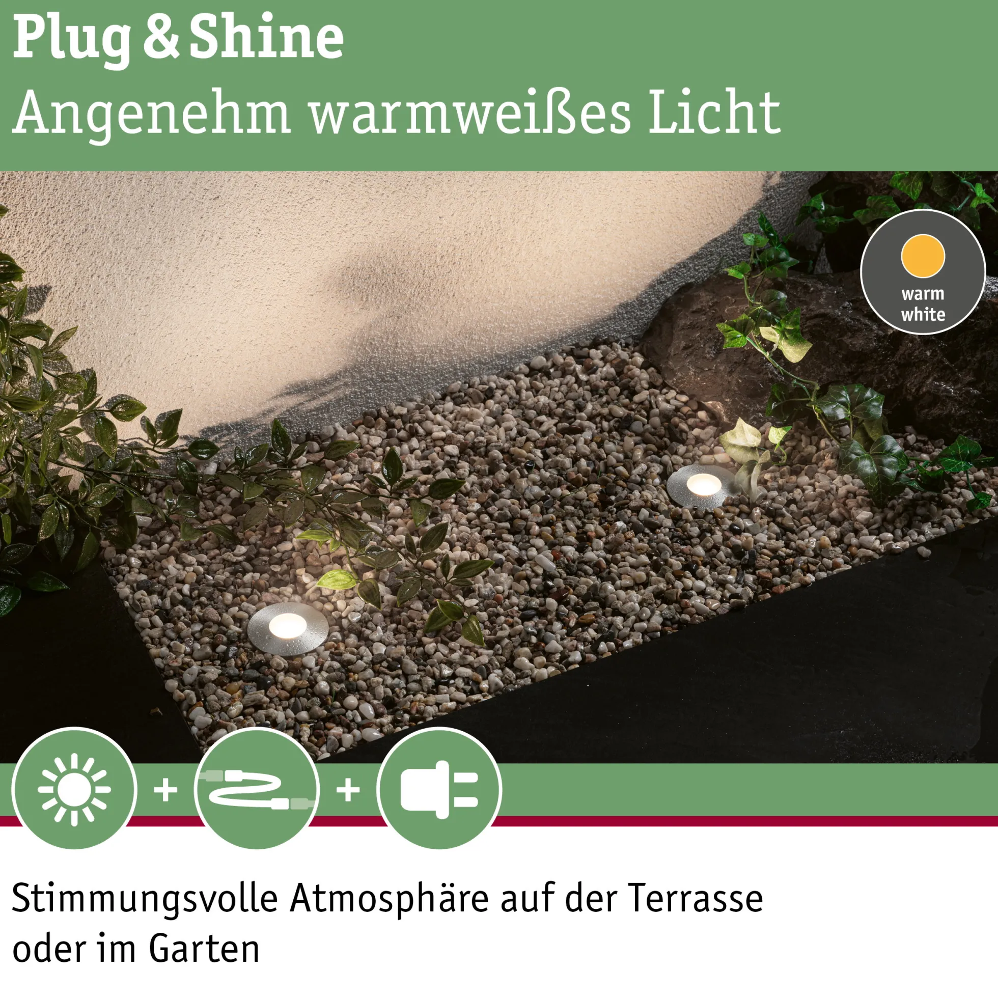 Plug & Shine LED Bodeneinbauleuchte - Floor Mini Erweiterungsset